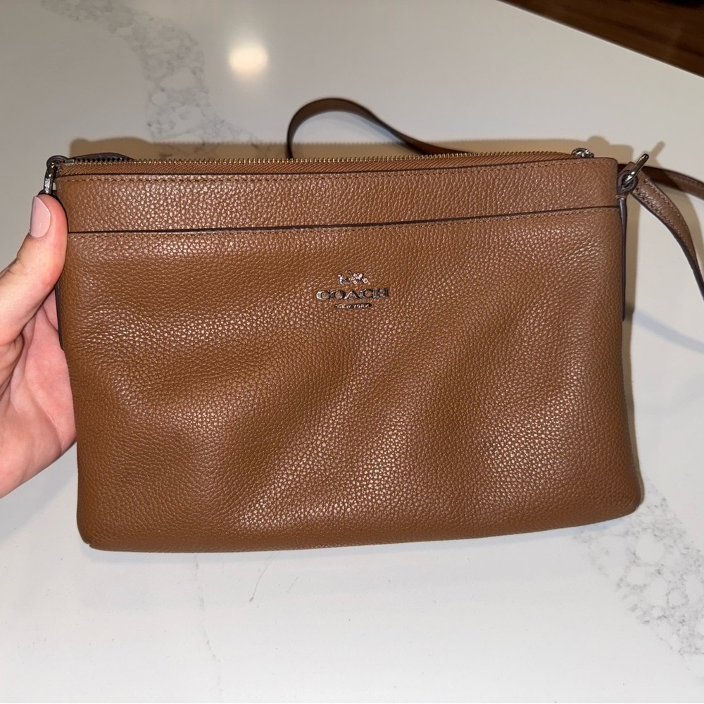 Coach Tan Leather Crossbody bag
